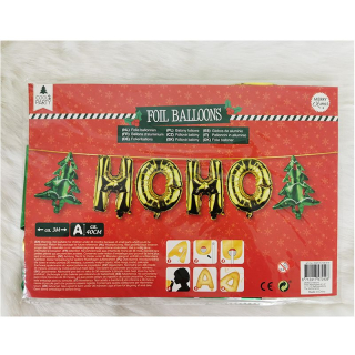 Vianočná girlanda z balónov HOHOHO