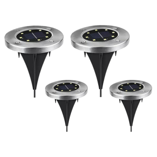 Záhradné solárne lampy 8LED 4ks