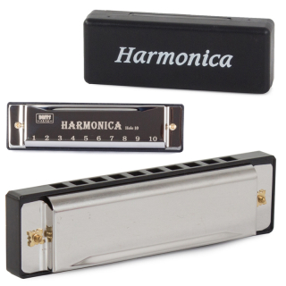Kovová ústna harmonika C-dur