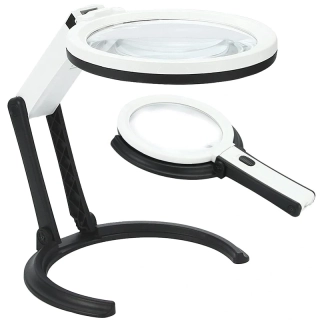 Stolná lupa s LED podsvietením 10 LED