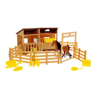 Toi-Toys súprava so stajňou, koníkom aj doplnkami