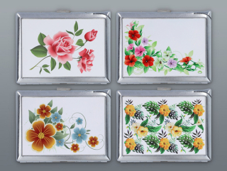 Nerezové puzdro so vstavaným zapaľovačom Gentelo Flowers