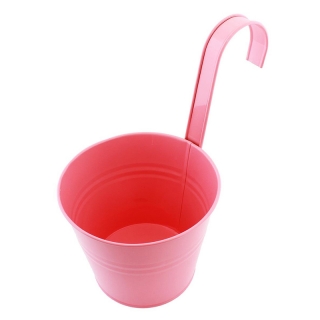 Kvetináč balkónový závesný 16cm ružový