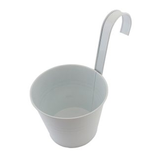 Kvetináč balkónový závesný 16cm biely