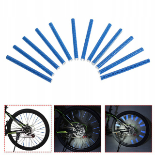 Reflexné rúrky na špice bicykla a motocykla modré