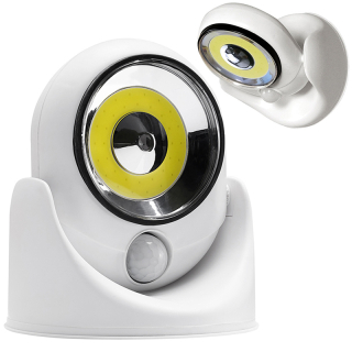 LED Lampa otočná 360° COB s pohybovým senzorom