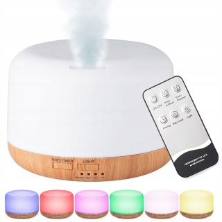 Ionizátor a zvlhčovač vzduchu RGB 300ml na diaľkové ovládanie