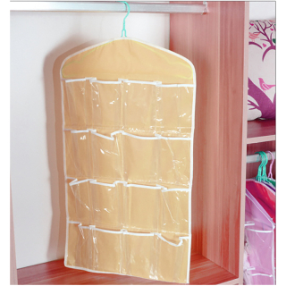 Závesný organizér do skrine a kúpelne 16 vreciek 70 x 40cm