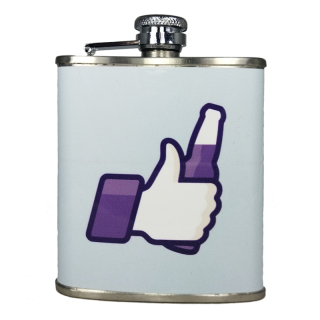 Ploskačka nerezová so vzorom vzor 180ml