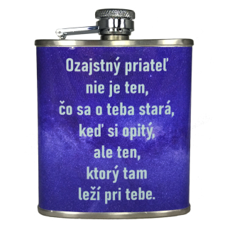 Ploskačka nerezová Ozajstný priateľ 180ml