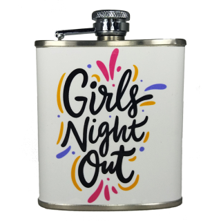 Ploskačka nerezová Girls Night Out White 180ml