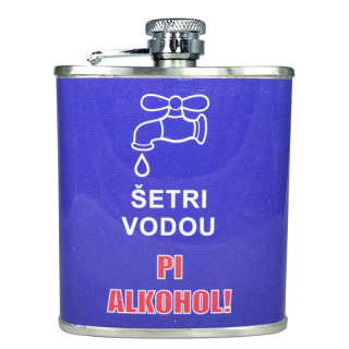 Ploskačka nerezová - Šetri vodou 180ml