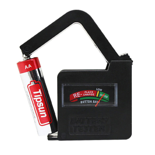 Tester batérii AAA, AA, 9V 