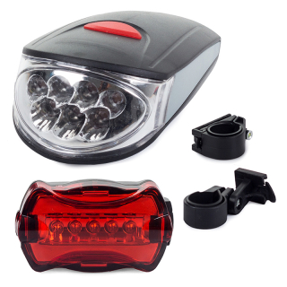 KK - 760 Sada svetiel na bicykel 7+5 LED