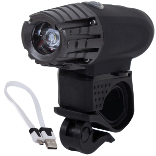 Predné svetlo na bicykel USB LED Cree XM-L2 