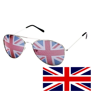 Jack Union Slnečné okuliare zlaté Great Britain UV400