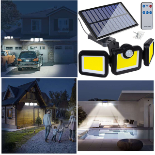 Silná solárna pouličná lampa 171LED so snímačom pohybu