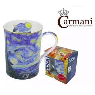 Carmani - "The Starry night" - Porcelánový hrnček v darčekovej krabičke 