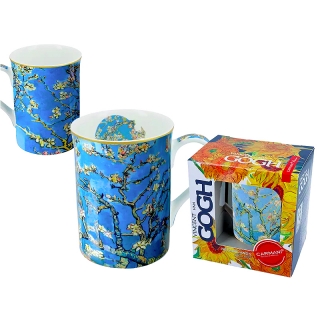 Carmani - "Almond Blossom" - Porcelánový hrnček v darčekovej krabičke 
