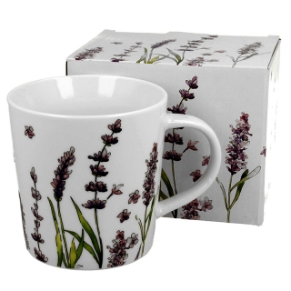 DUO "Lavender classic" - Porcelánový hrnček v darčekovej krabičke 450ml