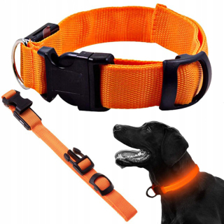 Obojok svietiaci LED nastaviteľný 36-59cm