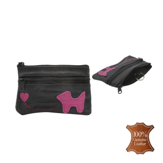 Kožená kľúčenka RL-006A pink dog