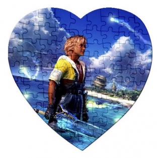 Puzzle filcové srdce s potlačou 20x20cm (75 dielikov)
