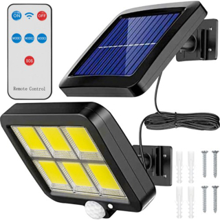 Izoxis Nástenná solárna lampa 120LED COB