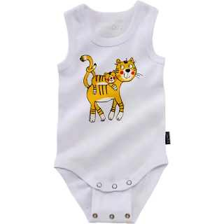 JAKO-O - Detské body s krátkym rukávom Tiger č.68/74