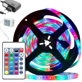 LED pás SMD 3528 RGB 4,5m s ovládačom