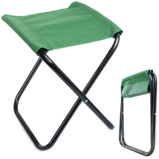 Turistická skladacia stolička zelená