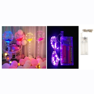Ružové vianočné osvetlenie 30 LED 3 metre purpurové