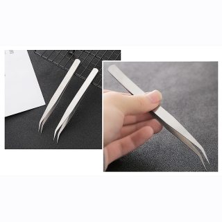 Pinzeta s ohnutým koncom 13,4cm