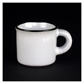 Reutter Porzelan - Porcelánový hrnček a´la Oceľový hrnček 8cm