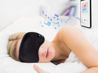 Maska na spanie so slúchadlami Bluetooth