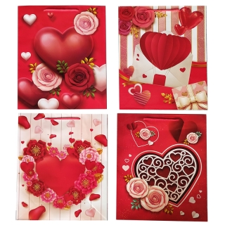 Darčeková taška Hearts 26x32x10cm
