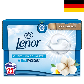 LENOR - Kapsule na pranie 3v1 Sensitive 22ks