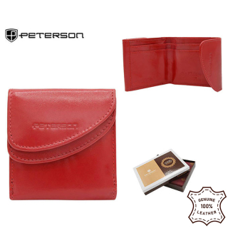 Peterson - Peňaženka kožená dámska RD-N08G-GCL-4437 Red