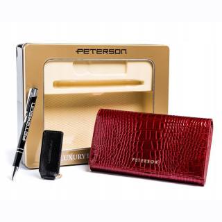 PETERSON - Darčeková sada peňaženka+ prívesok + pero