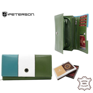 PETERSON - Peňaženka kožená RD-08-GCL-S-3782 BWT