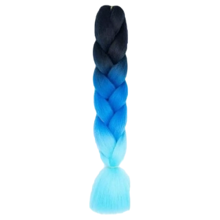 Syntetické vlasy - Vrkoč modročierny 60cm
