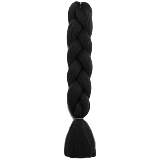 Syntetické vlasy - Vrkoč čierny 60cm