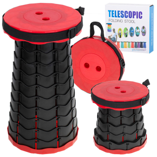Teleskopická stolička červená