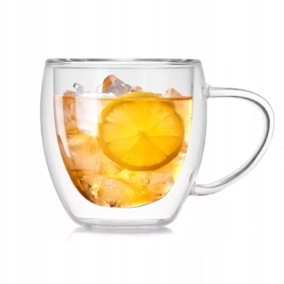 Termo pohár s dvojitým sklom 250ml