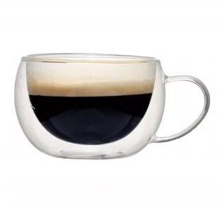 Termo pohár s dvojitým sklom 350ml cappuccino