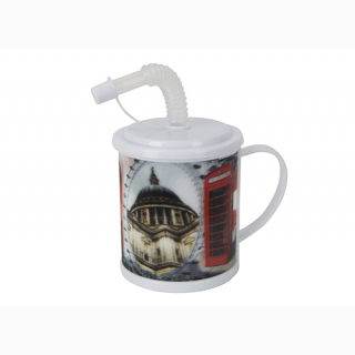 3D Hrnček so slamkou 380ml - Londýn