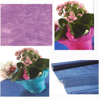 Dekoračný fleecový papier 10 metrov / 30 cm - purpurovo-fialový