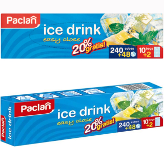PACLAN - Vrecká na ľad samozatváracie 288 kociek