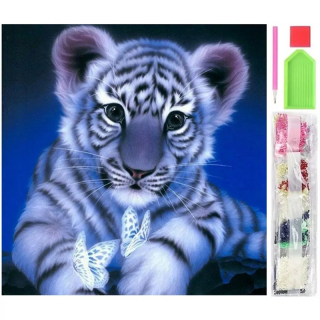 Diamantová výšivka Tiger
