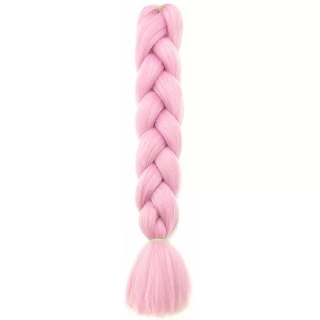 Syntetické vlasy - Vrkoč ružový 60cm